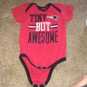 Patriots baby onesie